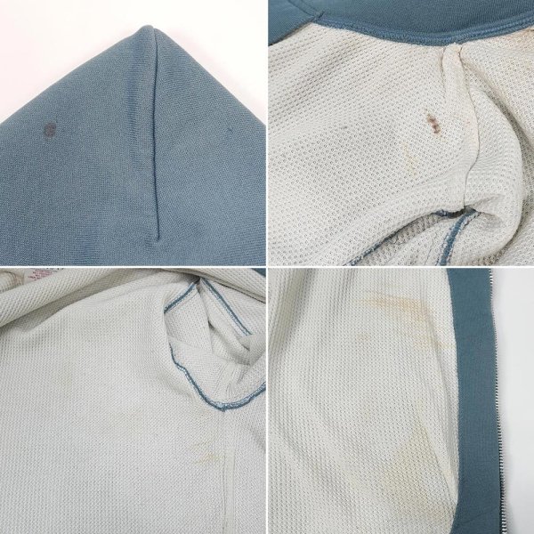 画像4: Late 90's PLUMA サーマルライナー フルジップスウェットパーカー (4)