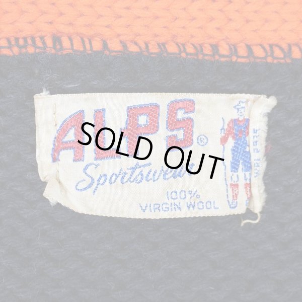 画像2: 50's ALPS 2TONE レタードカーディガン (2)