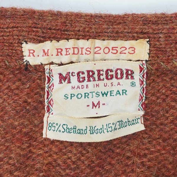 画像2: 60's McGREGOR モヘアカーディガン "MADE IN USA" (2)
