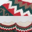 画像3: 90's REY WEAR ノルディック柄 コットンニット "HAND KNIT" (3)