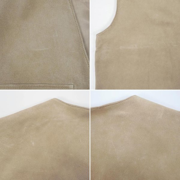 画像5: 90's TRAVEL SMITH レザーフィールドベスト (5)