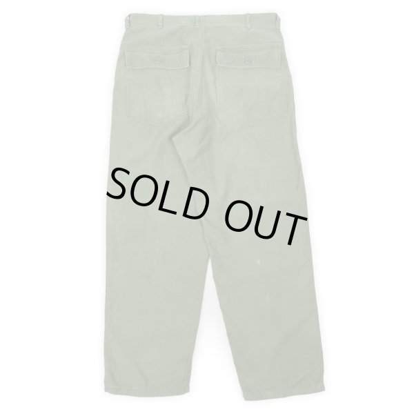 画像2: 60's US.ARMY コットンサテン ベイカーパンツ “W34 L33” (2)