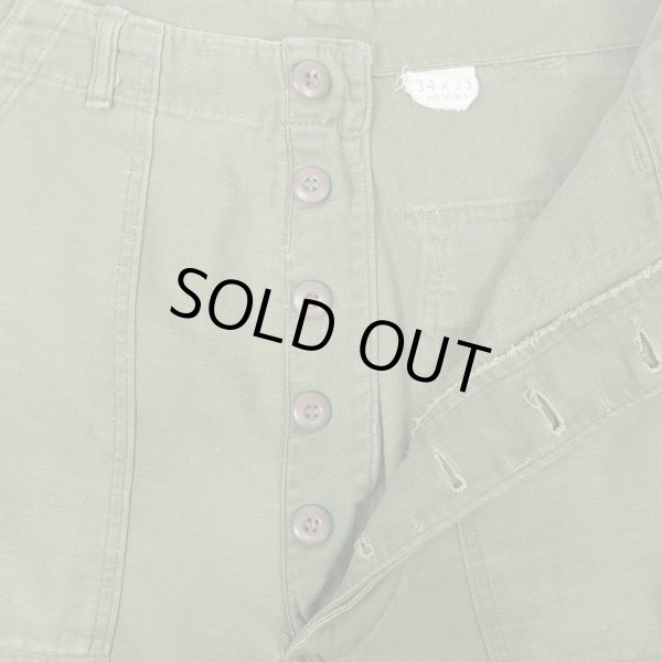 画像4: 60's US.ARMY コットンサテン ベイカーパンツ “W34 L33” (4)