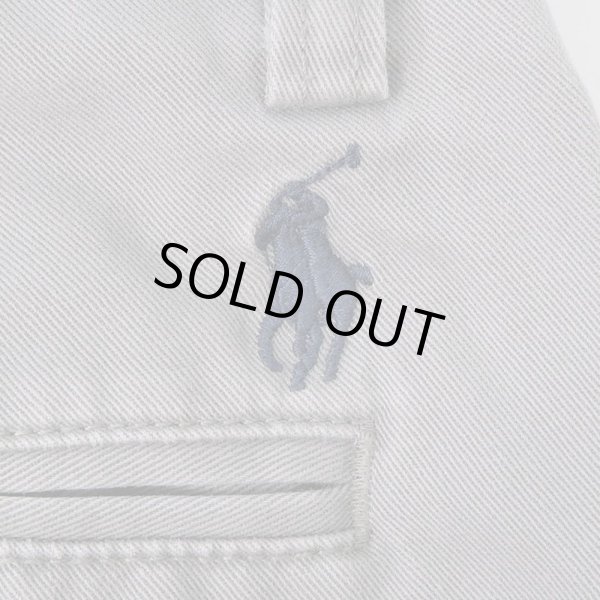 画像4: 90's Polo Ralph Lauren ノータック チノトラウザー "PRESTON PANT / W32 L30 / GRAY" (4)