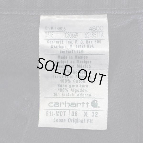 画像3: 00's Carhartt ダックペインターパンツ "W36 L32 / NAVY" (3)