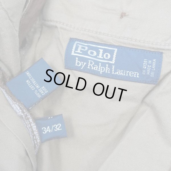 画像3: 00's Polo Ralph Lauren ノータック 太畝コーデュロイトラウザー "DARK BROWN" (3)