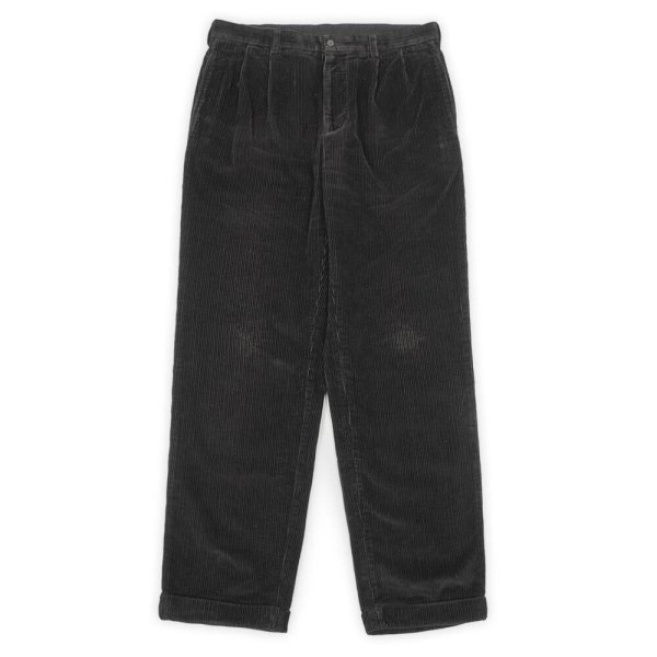 画像1: 00's Brooks Brothers 2タック 太畝コーデュロイトラウザー "DARK BROWN / W34 L32" (1)
