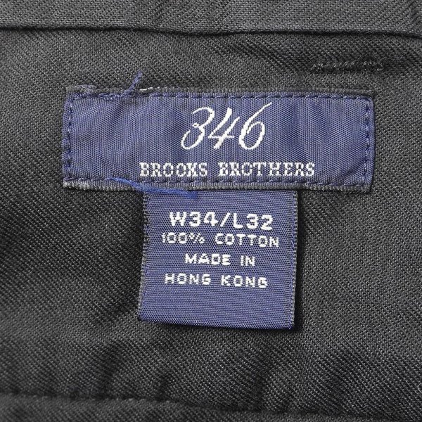 画像3: 00's Brooks Brothers 2タック 太畝コーデュロイトラウザー "DARK BROWN / W34 L32" (3)