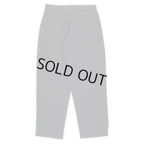 画像2: 90's Polo Ralph Lauren 2タック チノトラウザー “FADE BLACK / HAMMOND PANT / W34 L30” (2)