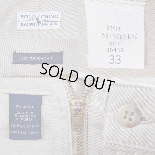 画像3: 90's Polo Ralph Lauren 2タックチノショーツ "TYLER SHORT" (3)