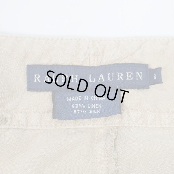 画像3: 90's Polo Ralph Lauren リネン×シルク ダブルニーショーツ (3)