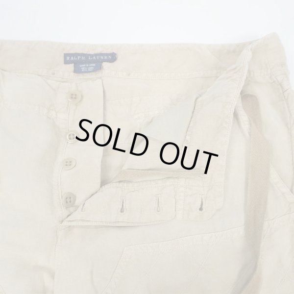 画像5: 90's Polo Ralph Lauren リネン×シルク ダブルニーショーツ (5)