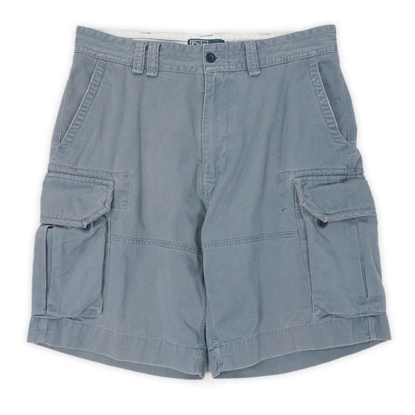 画像1: 00's Polo Ralph Lauren 6ポケット チノカーゴショーツ "BLUE GRAY" (1)