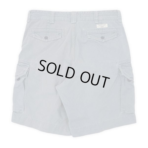 画像2: 00's Polo Ralph Lauren 6ポケット チノカーゴショーツ "BLUE GRAY" (2)