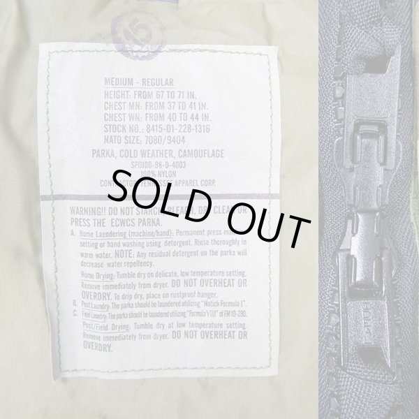 画像3: 00's US.ARMY ECWCS ウッドランドカモ柄 GORE-TEX PARKA "MEDIUM-REGULAR / DEADSTOCK" (3)