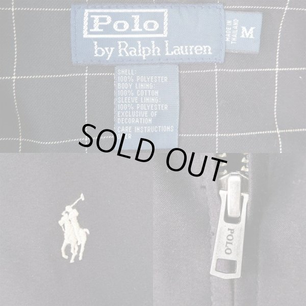 画像3: 00's Polo Ralph Lauren チンスト付き スウィングトップ "BLACK" (3)
