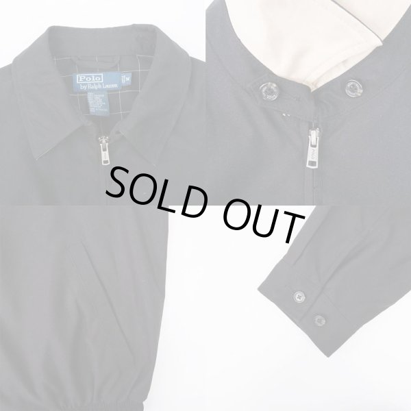 画像4: 00's Polo Ralph Lauren チンスト付き スウィングトップ "BLACK" (4)