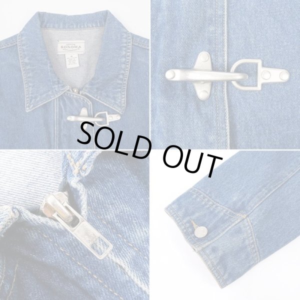 画像4: 90's SONOMA デニムファイヤーマンコート (4)