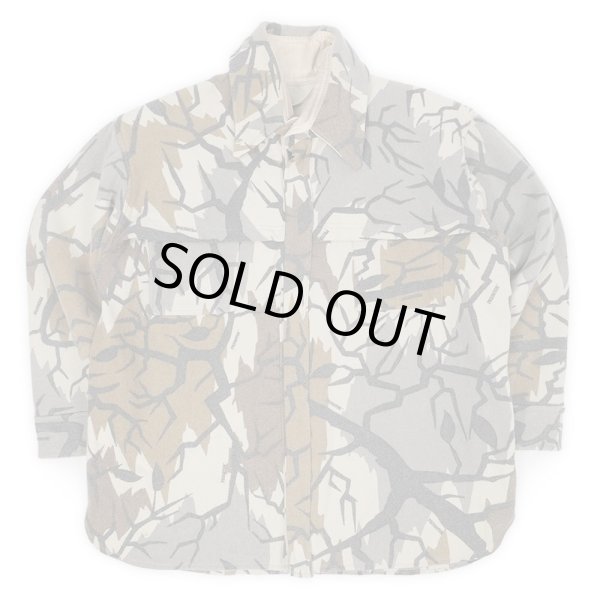 画像1: 90's unknown プレデターカモ柄 ウールシャツジャケット (1)