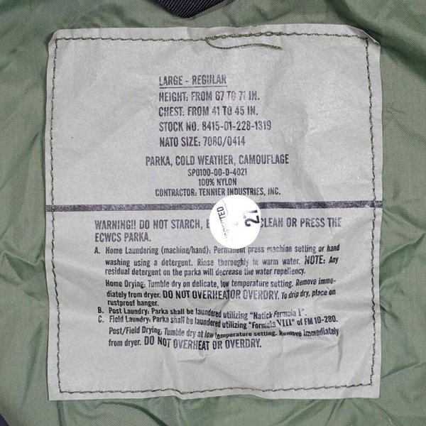 画像2: 00's US.ARMY ECWCS ウッドランドカモ柄 GORE-TEX PARKA "DEADSTOCK / LARGE-REGULAR" (2)