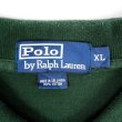画像2: 90's Polo Ralph Lauren マルチボーダー柄 ポロシャツ “GREEN BASE” (2)