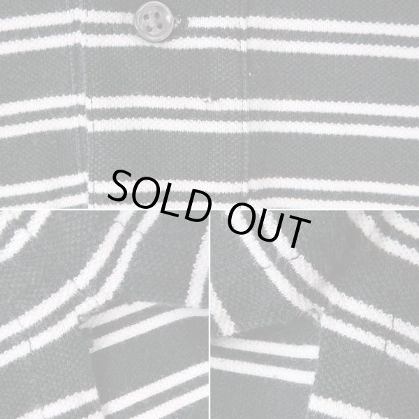 画像5: 90-00's Polo Ralph Lauren マルチボーダー柄 ポロシャツ "BLACK×WHITE" (5)