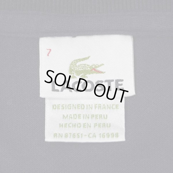 画像2: Late 90's LACOSTE ポロシャツ "DESIGNED IN FRANCE / NAVY" (2)