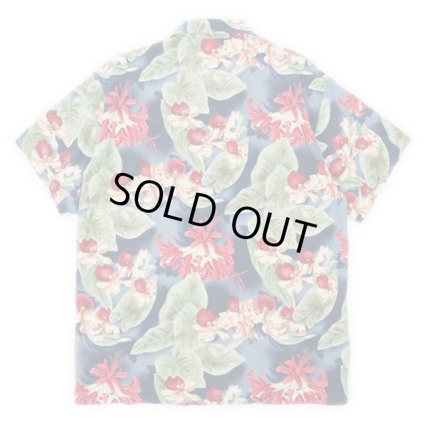 画像2: 90's CHAPS Ralph Lauren 総柄 オープンカラーシャツ (2)