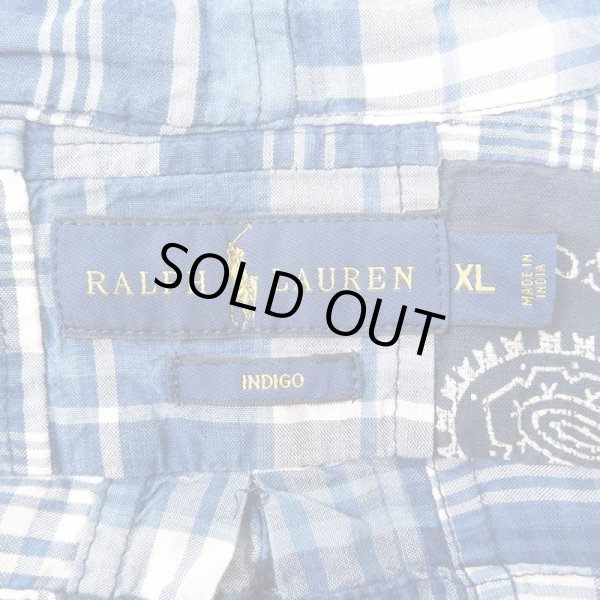 画像3: 00's Polo Ralph Lauren パッチワーク BDシャツ “INDIGO” (3)