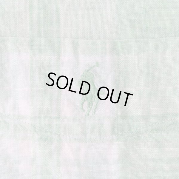 画像3: 00's Polo Ralph Lauren リネンボタンダウンシャツ "CLASSIC FIT / 3点留め" (3)