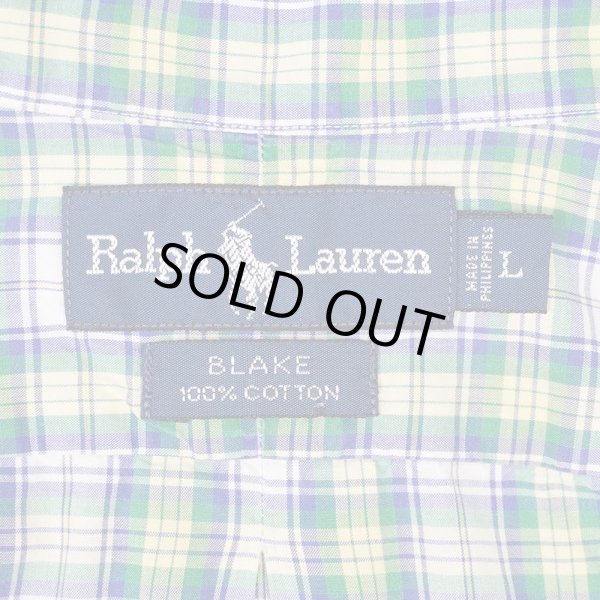 画像2: 90's Polo Ralph Lauren S/S ボタンダウンシャツ "BLAKE" (2)
