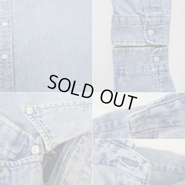 画像5: 90's Polo Ralph Lauren デニムボタンダウンシャツ "BIG SHIRT" (5)