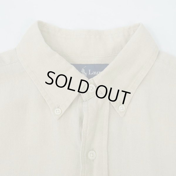 画像3: 90's Polo Ralph Lauren S/S ボタンダウンシャツ “LINEN / CLASSIC FIT” (3)