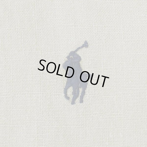 画像4: 90's Polo Ralph Lauren S/S ボタンダウンシャツ “LINEN / CLASSIC FIT” (4)