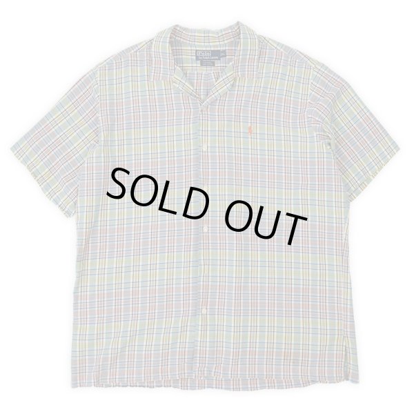 画像1: 90's Polo Ralph Lauren S/S オープンカラーシャツ "CALDWELL" (1)