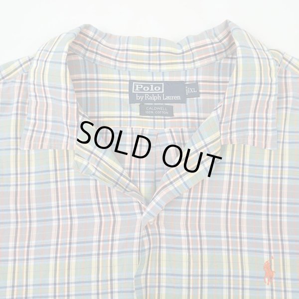 画像3: 90's Polo Ralph Lauren S/S オープンカラーシャツ "CALDWELL" (3)