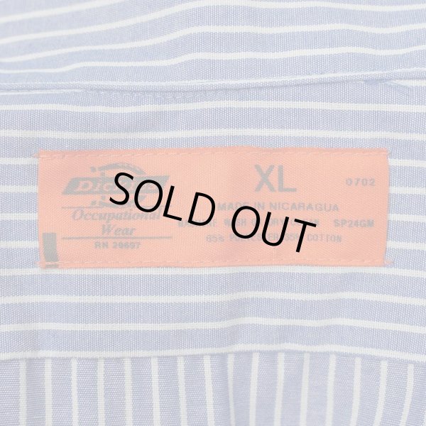 画像2: 00's Dickies ストライプ柄 S/S ワークシャツ “DEADSTOCK” (2)