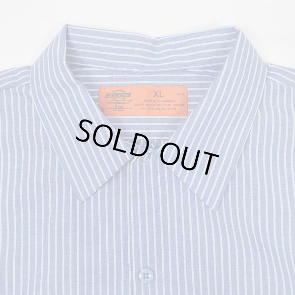 画像3: 00's Dickies ストライプ柄 S/S ワークシャツ “DEADSTOCK” (3)