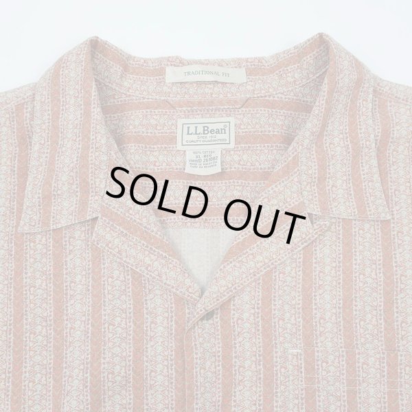 画像3: 00's L.L.Bean S/S 総柄 オープンカラーシャツ (3)