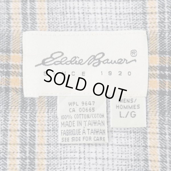 画像2: 90's Eddie Bauer オンブレチェック柄 ネルシャツ (2)