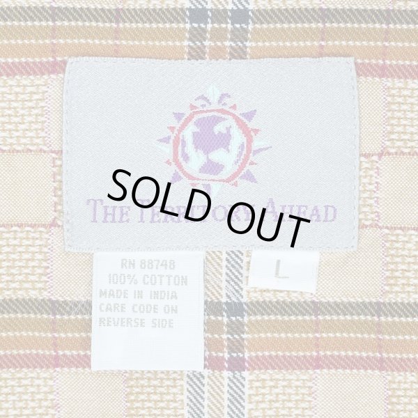 画像2: 90's THE TERRITORY AHEAD マチ付き フランネルシャツ (2)