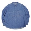画像1: 90's BENETTON デニムワークシャツ "MADE IN ITARY" (1)