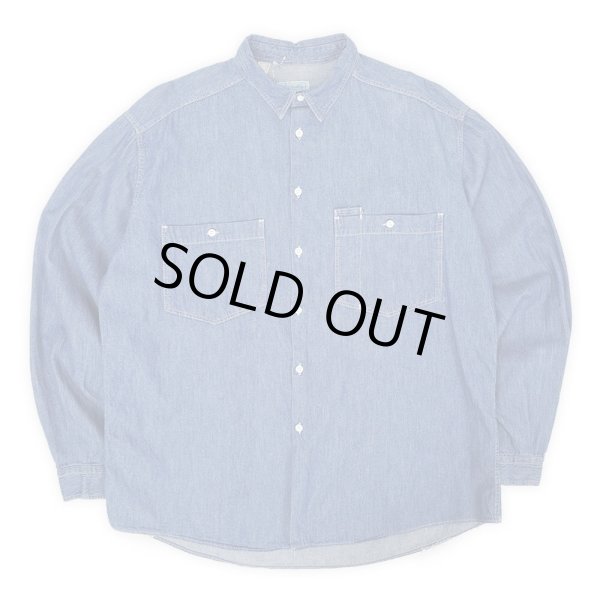 画像1: 90's BENETTON デニムワークシャツ "MADE IN ITARY" (1)