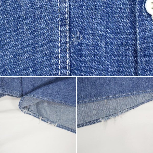 画像4: 90's BENETTON デニムワークシャツ "MADE IN ITARY" (4)