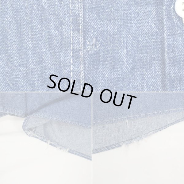 画像4: 90's BENETTON デニムワークシャツ "MADE IN ITARY" (4)