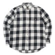画像1: 00's Field & Stream ブロックチェック柄 ヘビーネルシャツ "White × Black" (1)