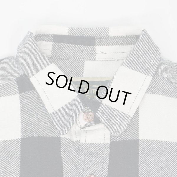 画像3: 00's Field & Stream ブロックチェック柄 ヘビーネルシャツ "White × Black" (3)