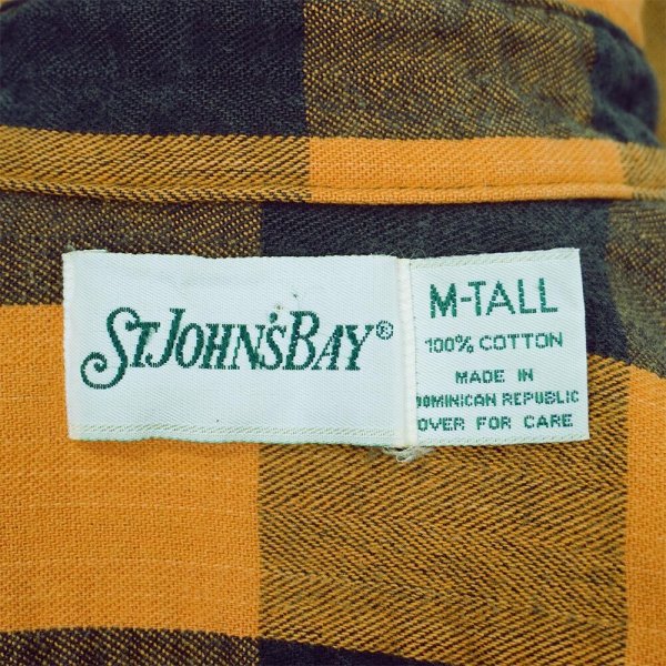 画像2: 90's ST JOHN'S BAY ブロックチェック柄 ヘビーネルシャツ (2)