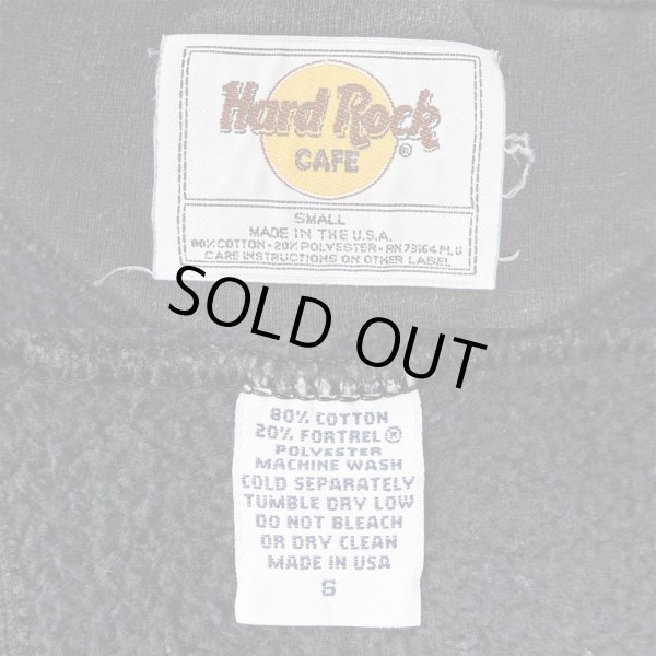 画像3: 90's Hard Rock CAFE ロゴ刺繍 スウェット "MADE IN USA" (3)