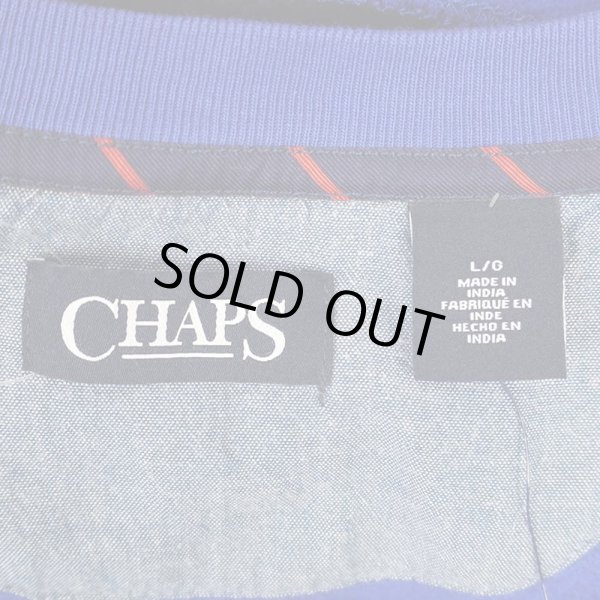 画像2: 00's CHAPS カラーブロック スウェット "DEADSTOCK" (2)